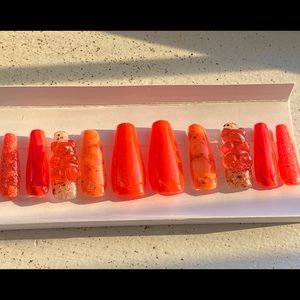 Medium length coffin nails